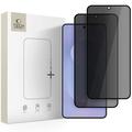 Samsung Galaxy S25 Edge Tech-Protect Glass Spy+ Privacy Tempered Glass Screen Protector - 2 Pcs. - Black