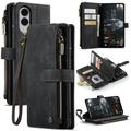 Samsung Galaxy S25 Edge Caseme C30 Multifunctional Wallet Case - Black