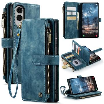 Samsung Galaxy S25 Edge Caseme C30 Multifunctional Wallet Case - Blue