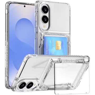 Samsung Galaxy S25 Edge Clear Case with Card Holder