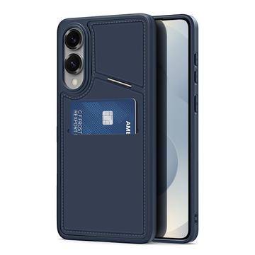 Samsung Galaxy S25 Edge Dux Ducis Rafi II Magnetic Case with Kickstand and Card Slots - Blue