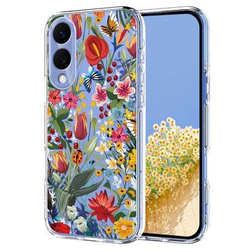Samsung Galaxy S25 Edge Floral Pattern TPU Case - Lilies