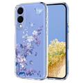 Samsung Galaxy S25 Edge Floral Pattern TPU Case - Purple