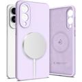 Samsung Galaxy S25 Edge Tech-Protect Liquid Silicone Case - MagSafe Compatible - Mauve