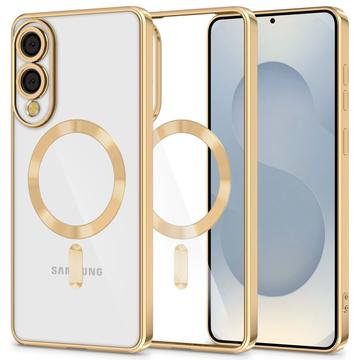 Samsung Galaxy S25 Edge Tech-Protect MagFlex Case - MagSafe Compatible - Clear / Gold