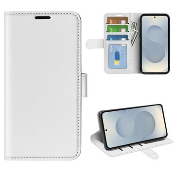 Samsung Galaxy S25 Edge Wallet Case Magnetic Closure - White