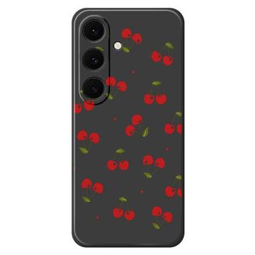 Samsung Galaxy S25 FE Cherry Pattern TPU Case