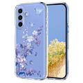 Samsung Galaxy S25 FE Floral Pattern TPU Case - Purple