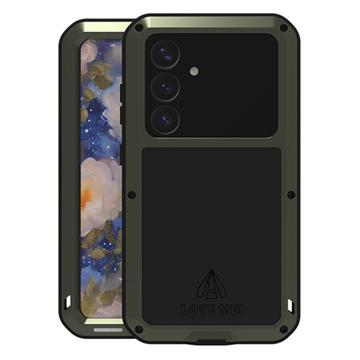 Samsung Galaxy S25 Love Mei Powerful Hybridní Pouzdro - Zelená