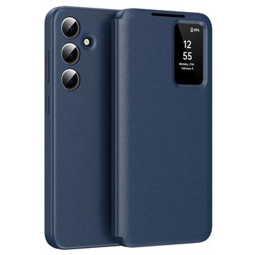 Samsung Galaxy S25 Smart Clear View Flip Case with Card Slot