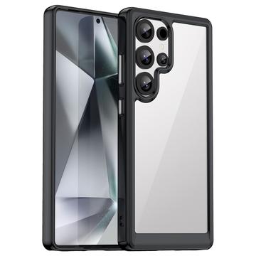 Samsung Galaxy S25 Ultra Anti-Shock Hybridní Pouzdro - Černá