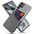 Samsung Galaxy S25 Ultra KSQ Pouzdro s Kapsou Karty - Šedá