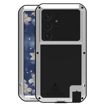 Samsung Galaxy S25 Ultra Love Mei Powerful Hybridní Pouzdro - Stříbrný