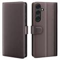 Samsung Galaxy S25 Wallet Leather Case with Kickstand - Brown