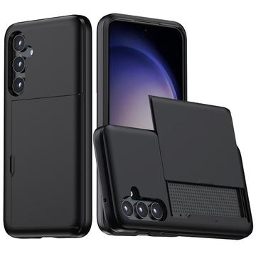 Samsung Galaxy S25+ Hybrid Case with Sliding Card Slot