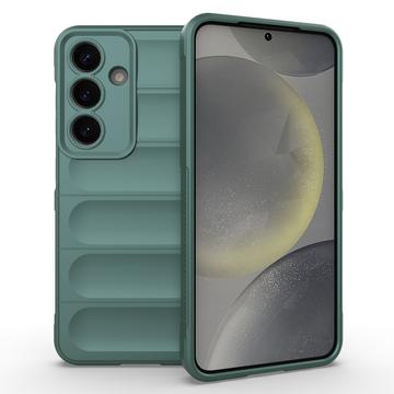 Rugged Samsung Galaxy S25+ TPU Pouzdro - Zelená