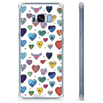 Hybridní pouzdro Samsung Galaxie S8 - Hearts