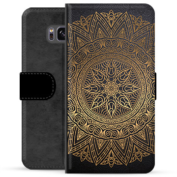 Prémiové peněženkové pouzdro Samsung Galaxie S8+ - Mandala