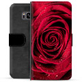 Prémiové peněženkové pouzdro Samsung Galaxie S8 - Růže