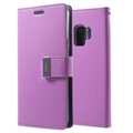 Samsung Galaxy S9 Mercury Rich Diary Peněženka (Hromadně) - fialová
