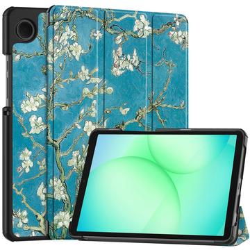 Samsung Galaxy Tab A11 Tri-Fold Series Smart Folio Case - Witte bloemen