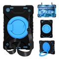 Samsung Galaxy Tab A8 10.5 (2021) Case Heavy Duty 360 s ručním popruhem - modrá / černá