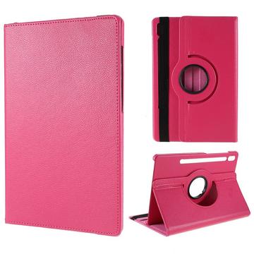 Samsung Galaxy Tab S10 FE+ 360 Rotary Folio Case - Hot Pink