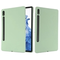 Samsung Galaxy Tab S8/S7 Liquid Silicone Case (Otevřená krabice - Vynikající) - zelená