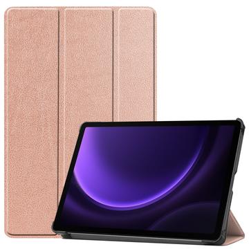 Pouzdro Smart Folio pro Samsung Galaxy Tab S10 FE/S9 FE řady Tri-Fold – Růžové zlato