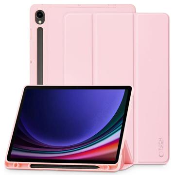 Samsung Galaxy Tab S9/S9 FE/S10 FE/S10 Lite Tech-Protect SmartCase Pen Tri-Fold Folio Case - Pink