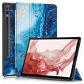 Pouzdro Smart Folio pro Samsung Galaxy Tab S9+ řady Tri-Fold – Mořská Vlna