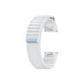 Samsung Galaxy Watch 4/4 Classic/5/5 Pro/6/6 Classic/7/FE Fabric Band - M/L - White / Blue