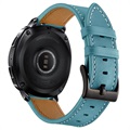 Samsung Galaxy Watch4/Watch4 Classic/Watch5/Watch6 klasický kožený popruh - 20mm - modrá