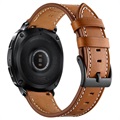 Samsung Galaxy Watch4/Watch4 Classic/Watch5/Watch6 kožený popruh - hnědý