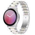 Samsung Galaxy Watch4/Watch4 Classic/Watch5/Watch6 nerezová ocel - Pearl White / Silver