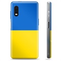 Samsung Galaxy Xcover Pro TPU pouzdro Ukrajinská vlajka - Žlutá a světle modrá