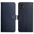 Samsung Galaxy XCover7 Pro Wallet Leather Case with Kickstand - Blue