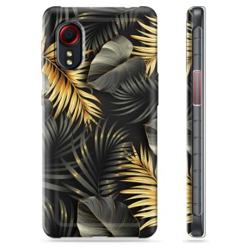 Pouzdro TPU Samsung Galaxie Xcover 5 - Zlaté listy