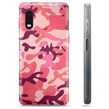 Pouzdro TPU Samsung Galaxie Xcover Pro - Růžová kamufláž