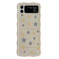 Samsung Galaxy Z Flip4 Glitter Wavy Edge TPU Case - Stars