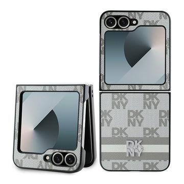 Samsung Galaxy Z Flip6/Z Flip7 FE DKNY Checkered Pattern and Stripe Case