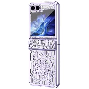 Samsung Galaxy Z Flip6/Z Flip7 FE Mechanical Legend Electroplated Plastic Case - Blue