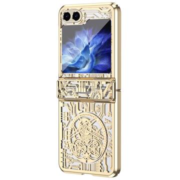 Samsung Galaxy Z Flip6/Z Flip7 FE Mechanical Legend Electroplated Plastic Case - Gold