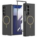 Samsung Galaxy Z Fold7 GKK Magnetic Slim Case with Tempered Glass Screen Protector - Black