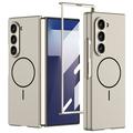Samsung Galaxy Z Fold7 GKK Magnetic Slim Case with Tempered Glass Screen Protector - Titanium Grey
