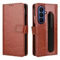 Samsung Galaxy Z Fold7 Wallet Case with Stand - Brown