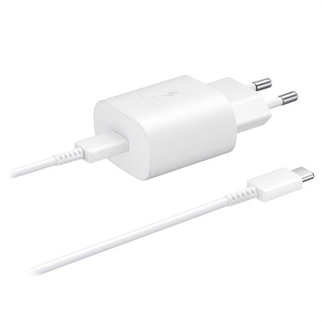 Samsung Super Fast USB-C Travel Charger EP-TA800XWEGWW-bílá