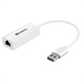Síťový adaptér Sandberg USB 3.0 / Gigabit Ethernet - bílý