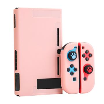 Sada dokovacího pouzdra odolného proti poškrábání pro konzoli Nintendo Switch Měkký silikonový ochranný kryt joysticku