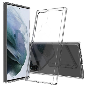 Samsung Galaxy S22 Ultra 5G Odolné Proti Poškrábání Hybridní Pouzdro - Průhledný